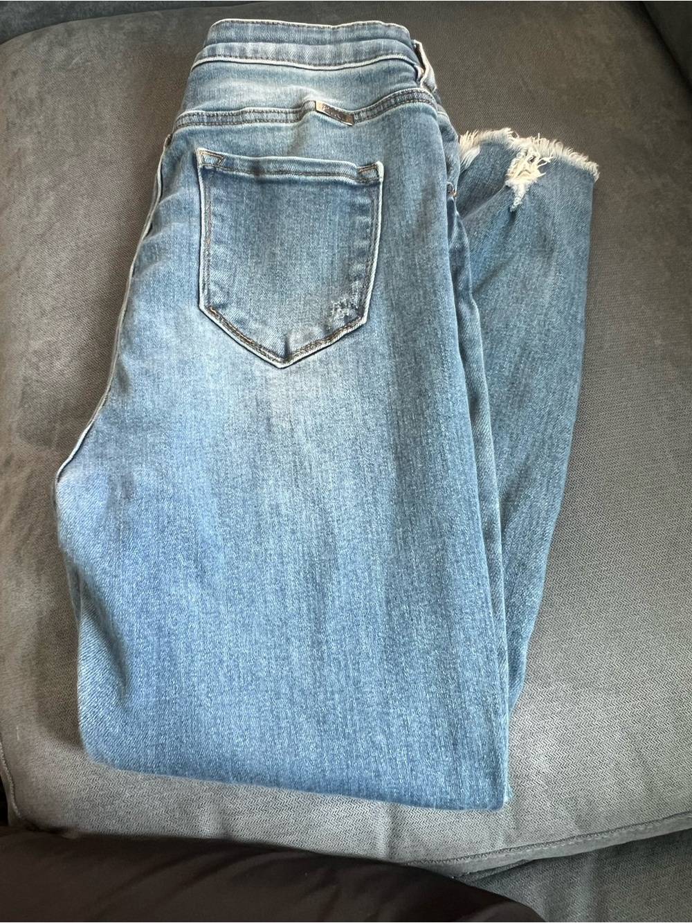 KanCan Light Blue Distressed Skinny Jeans - Picture 4 of 4